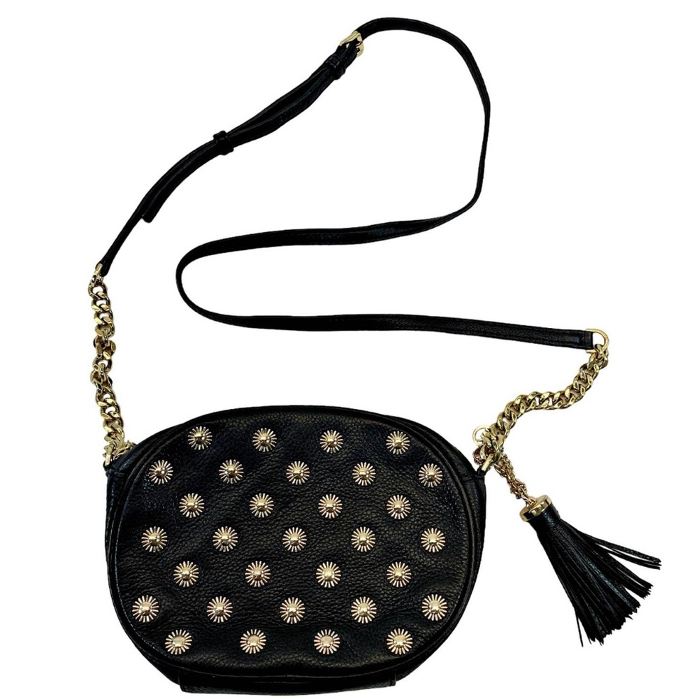 Michael Kors Ginny Studded Leather Crossbody Bag